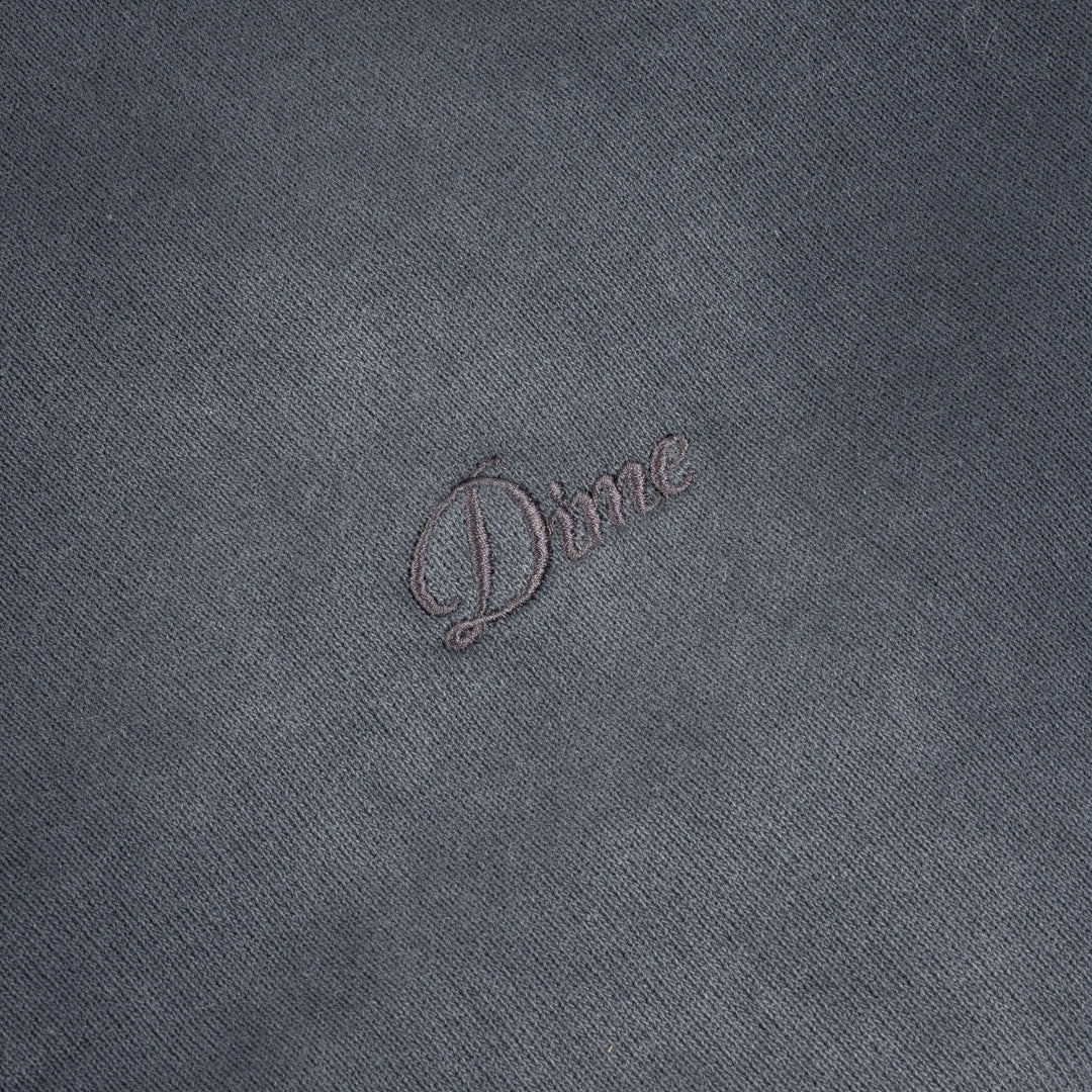 Cropped Zip-Thru Pullover Hood, Black Washed