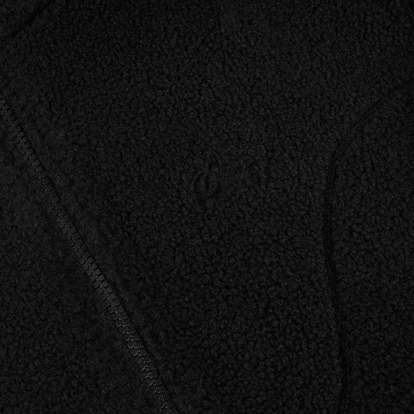 Dime Polar Fleece Sherpa Zip, Black
