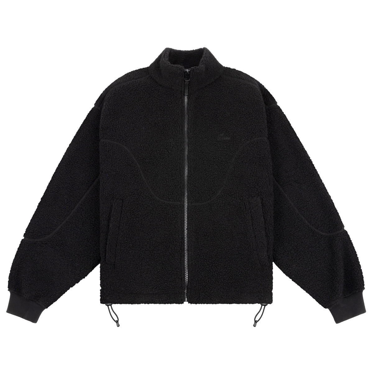 Polar Fleece Sherpa Zip, Black
