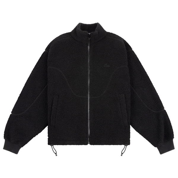 Dime Polar Fleece Sherpa Zip, Black