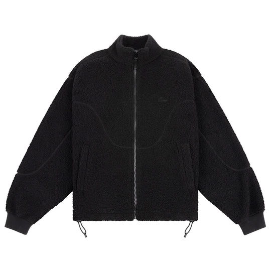 Polar Fleece Sherpa Zip, Black