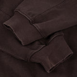 Distressed Terry Zip Hoodie, Acid Brown