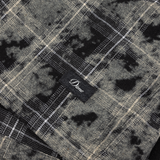 Plaid Flannel Shirt, Bleached Black
