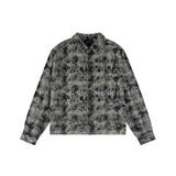 Plaid Flannel Shirt, Bleached Black