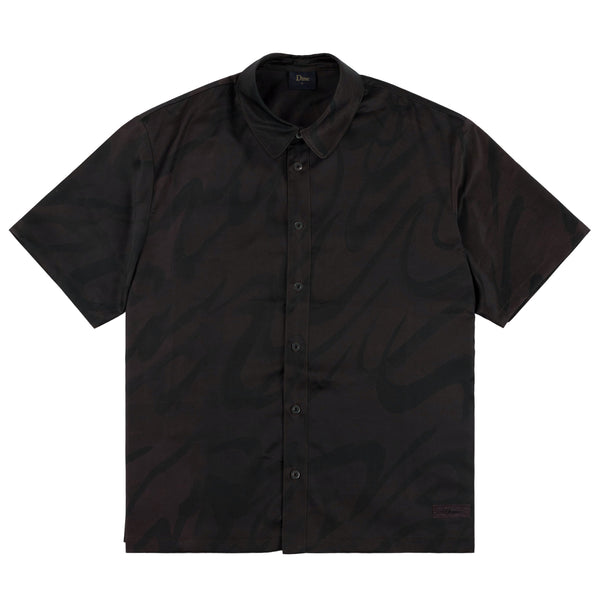 Dime Chilling Satin Shirt, Black