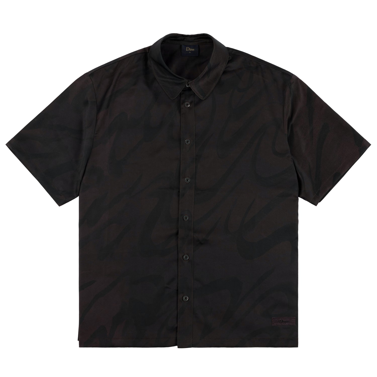 Chilling Satin Shirt, Black