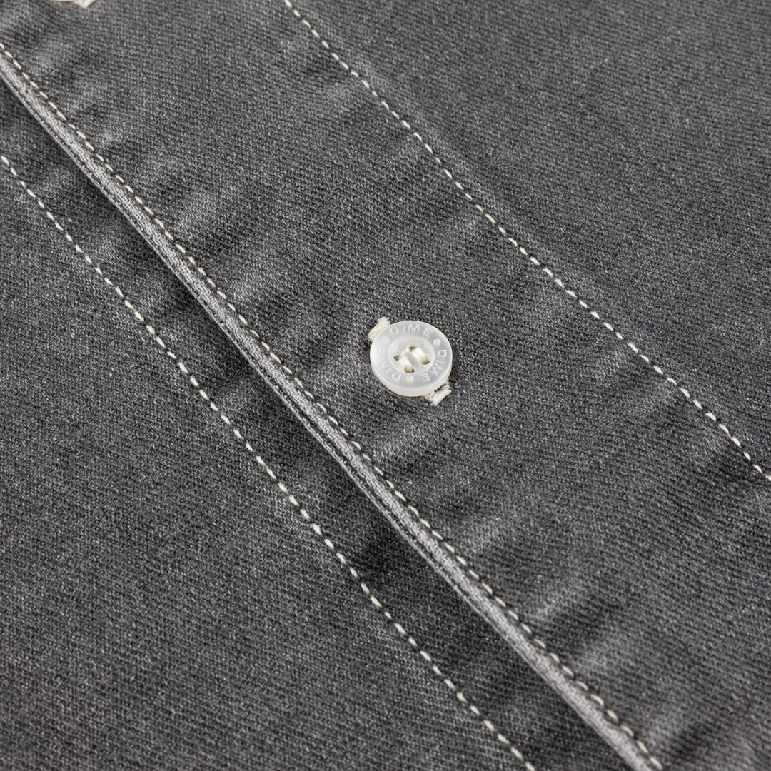 Stonewash Button Up, Black Washed