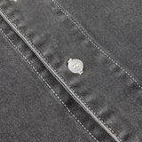 Stonewash Button Up, Black Washed