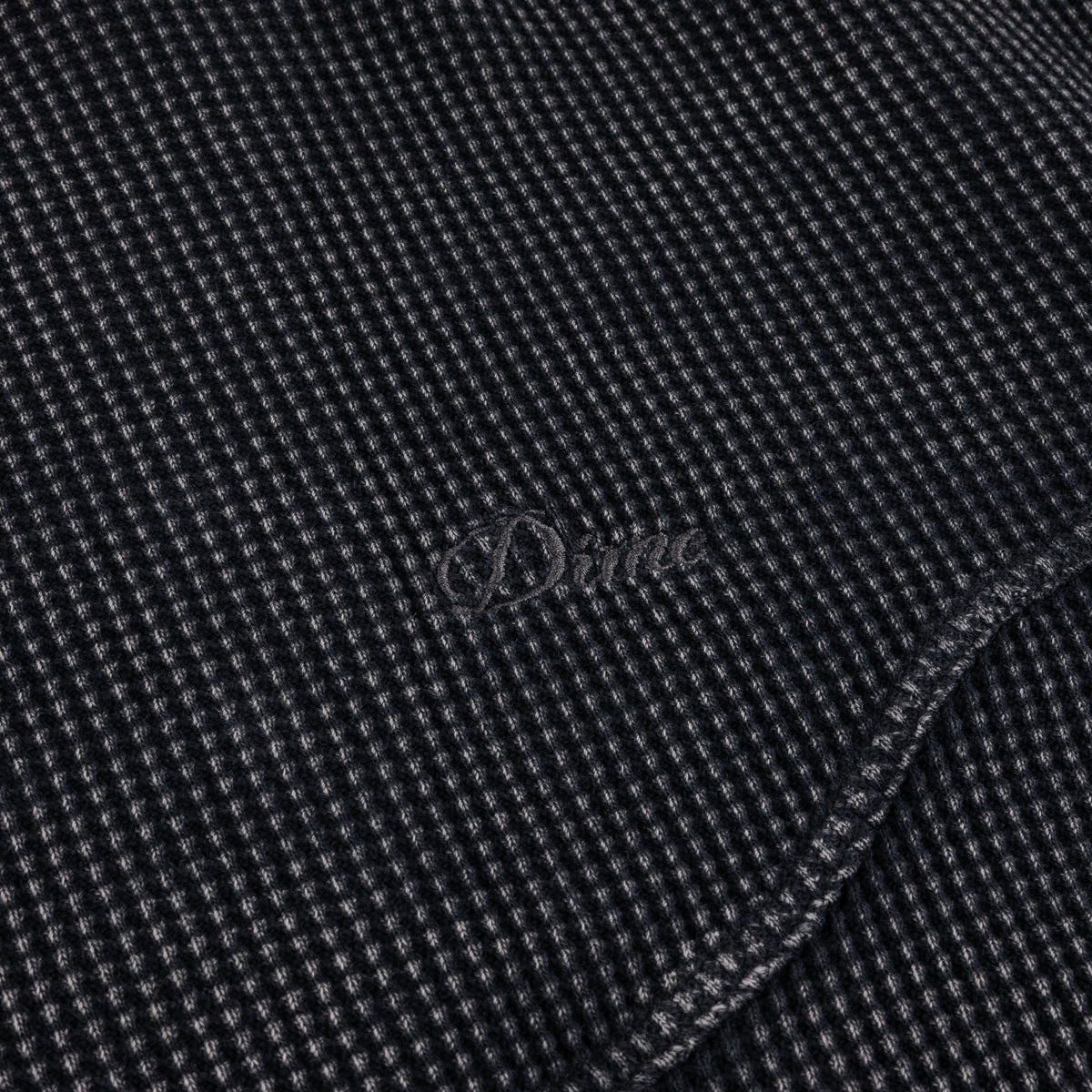 Premium Waffle Zip Hoodie, Faded Black