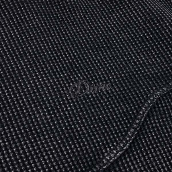 Dime Premium Waffle Zip Hoodie, Faded Black