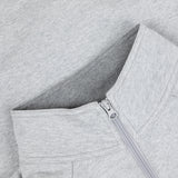 Classic Terry Quarter Zip, Heather Gray