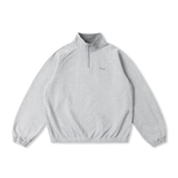 Classic Terry Quarter Zip, Heather Gray