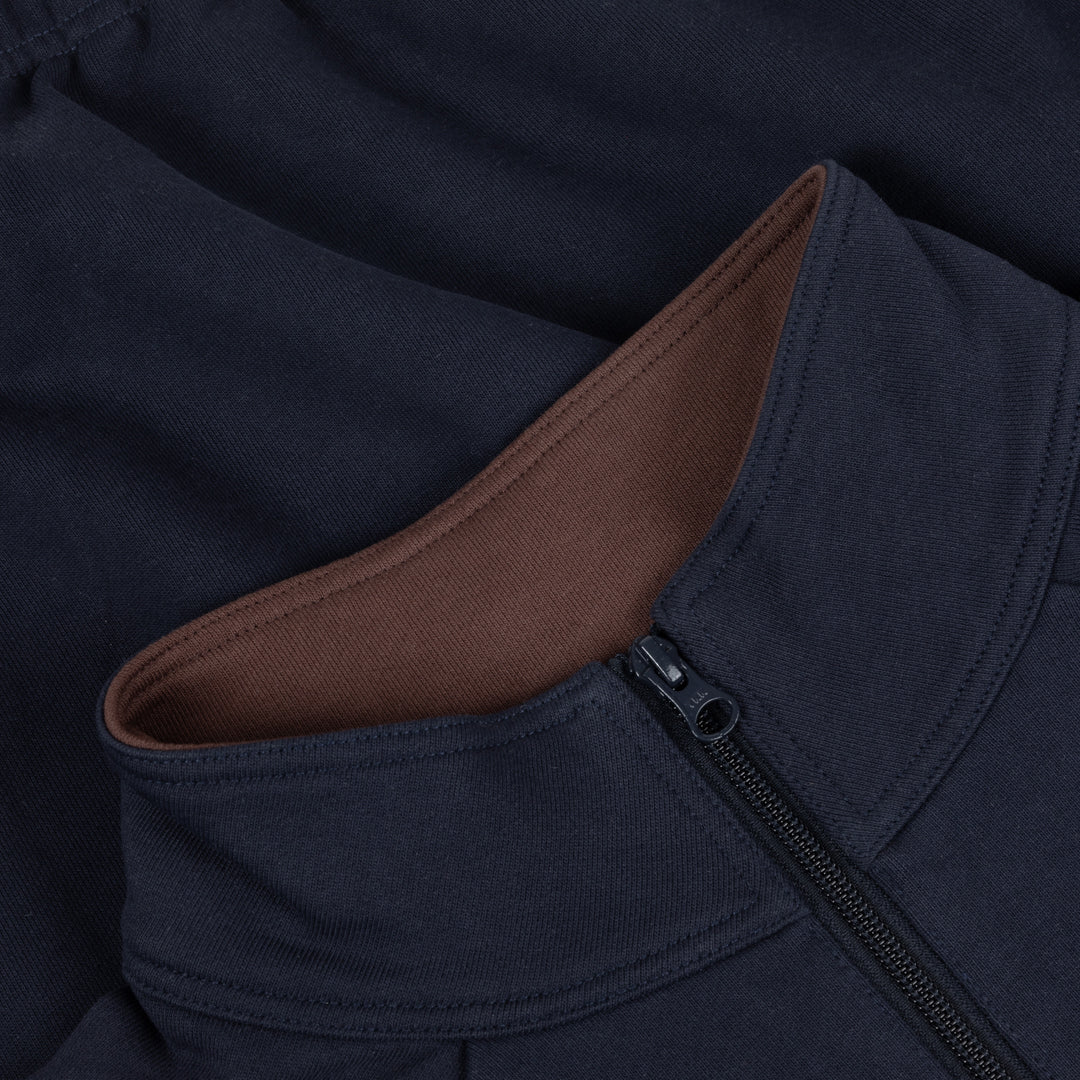 Classic Terry Quarter Zip, Navy