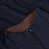 Classic Terry Quarter Zip, Navy