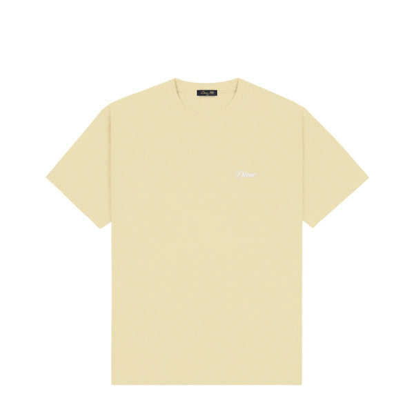 Dime Cursive Small Logo Tee, Cloud Cream