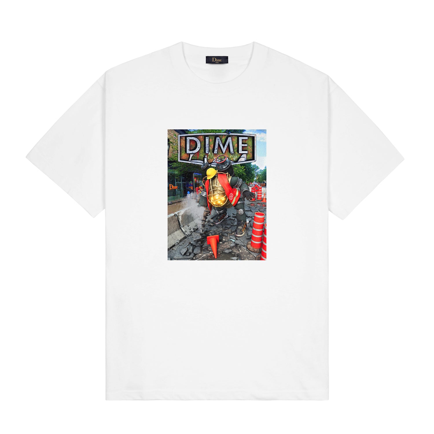 Pothole Tee, White