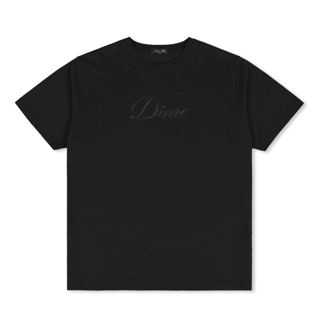 Cursive Tee, Black
