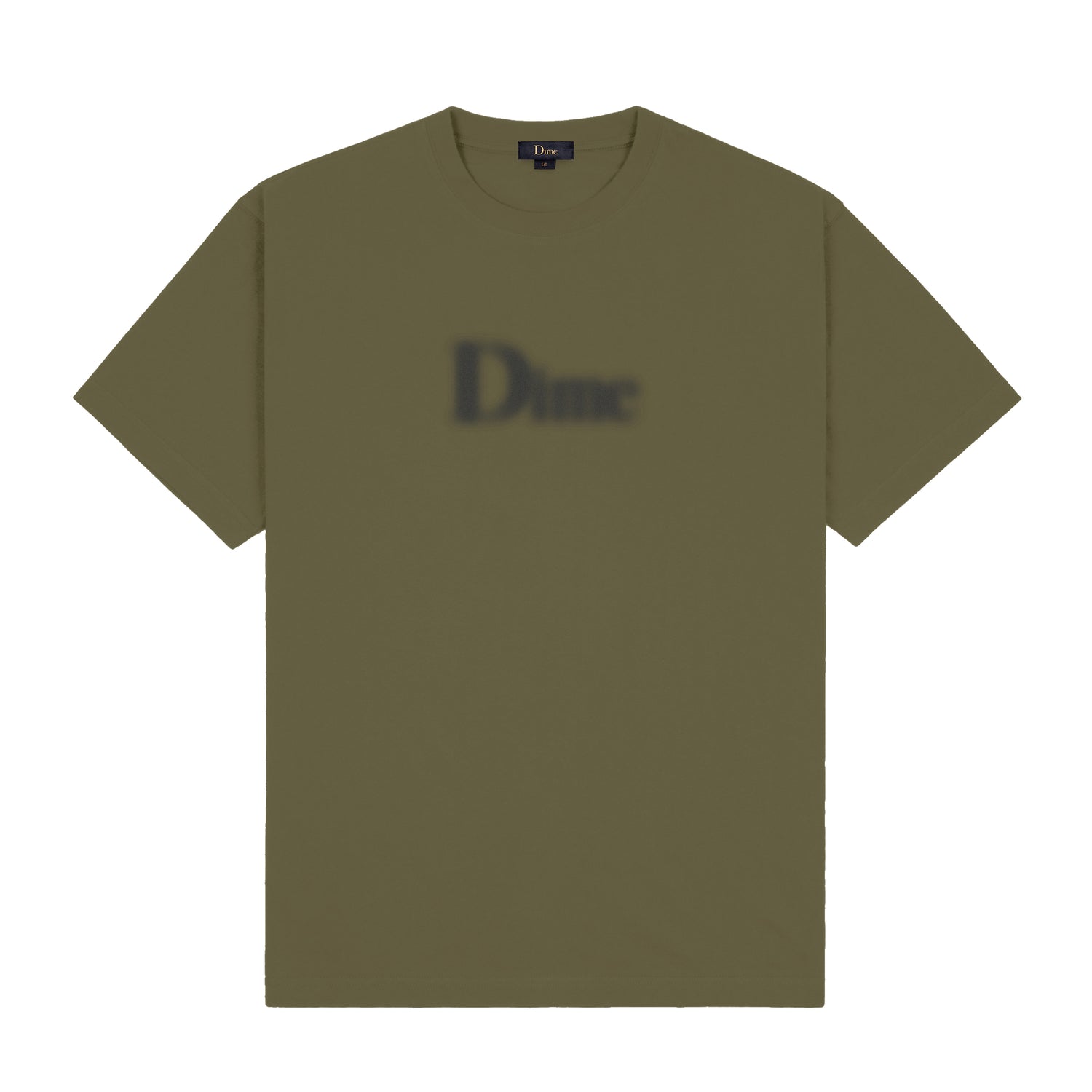 Classic Blurry Tee, Dark Olive