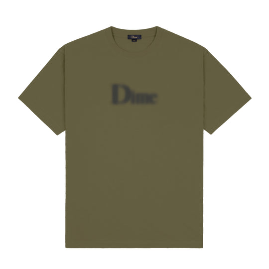 Classic Blurry Tee, Dark Olive