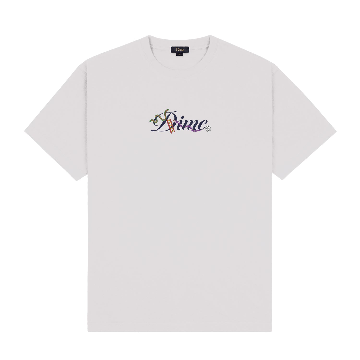 Cursive Snake Tee, Cement