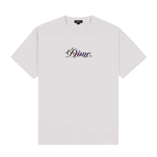 Cursive Snake Tee, Cement