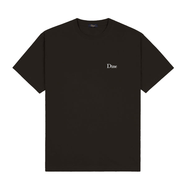Dime Classic Small Logo Tee, Vintage Black