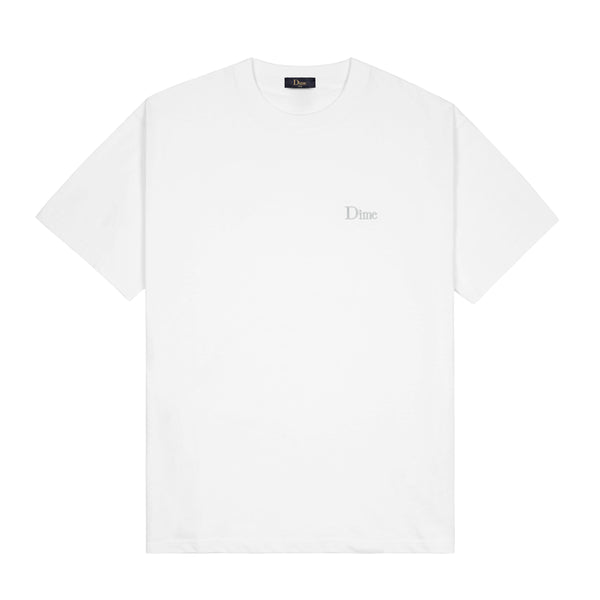 Dime Classic Small Logo Tee, White