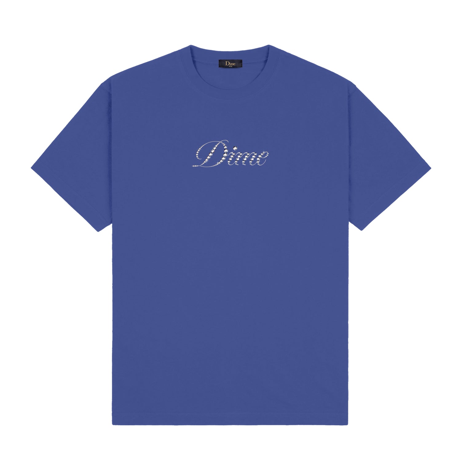 Icy Cursive Tee, Indigo