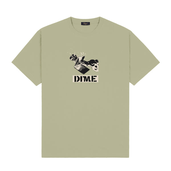 Dime Ragequit Tee, Warm Khaki