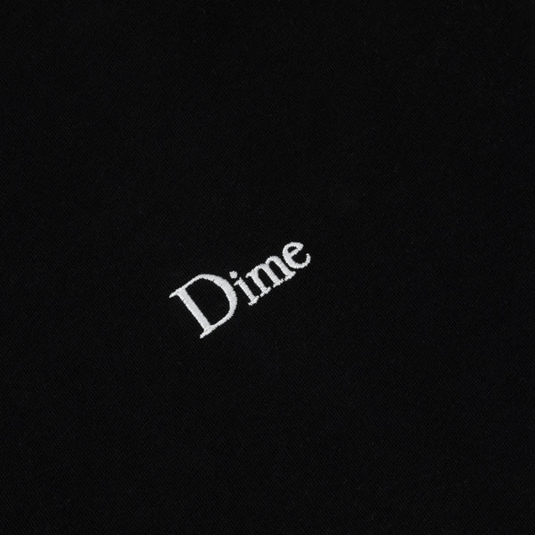 Dime Classic Small Logo Tee, Black