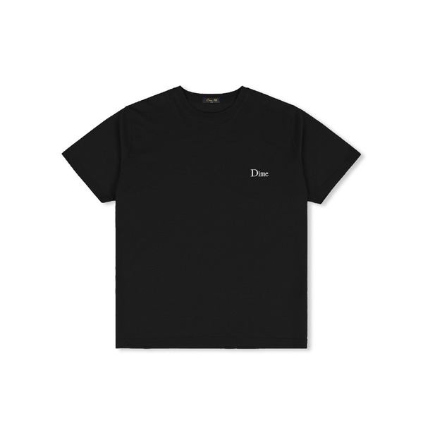 Dime Classic Small Logo Tee, Black