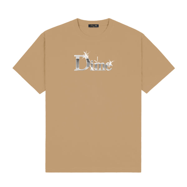 Dime Classic Shiny Tee, Sepia