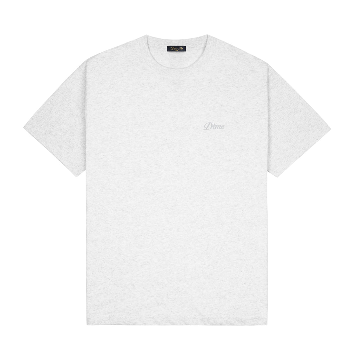 Cursive Small Logo Tee, Ash
