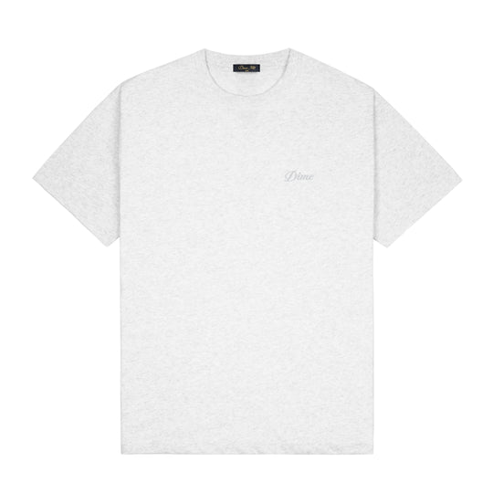 Cursive Small Logo Tee, Ash