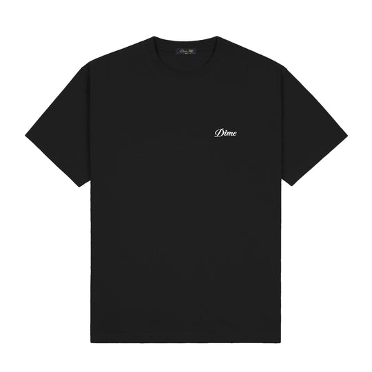 Cursive Small Logo Tee, Black
