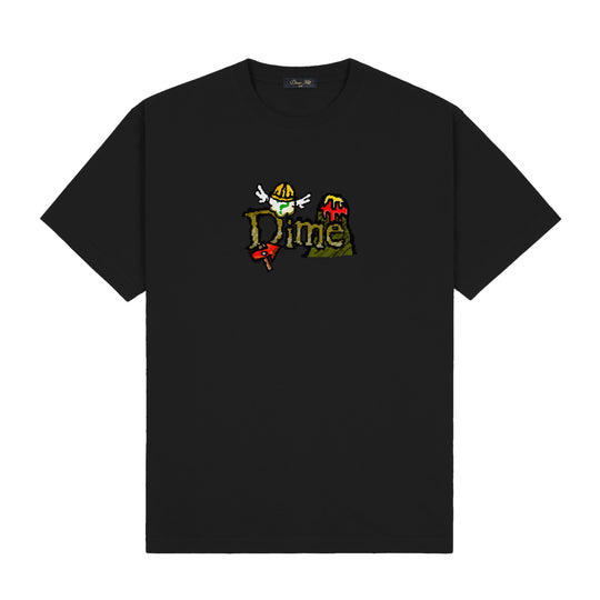 Classic Fuzzy Tee, Black