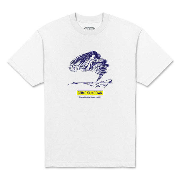 Come Sundown Twist Tee, White