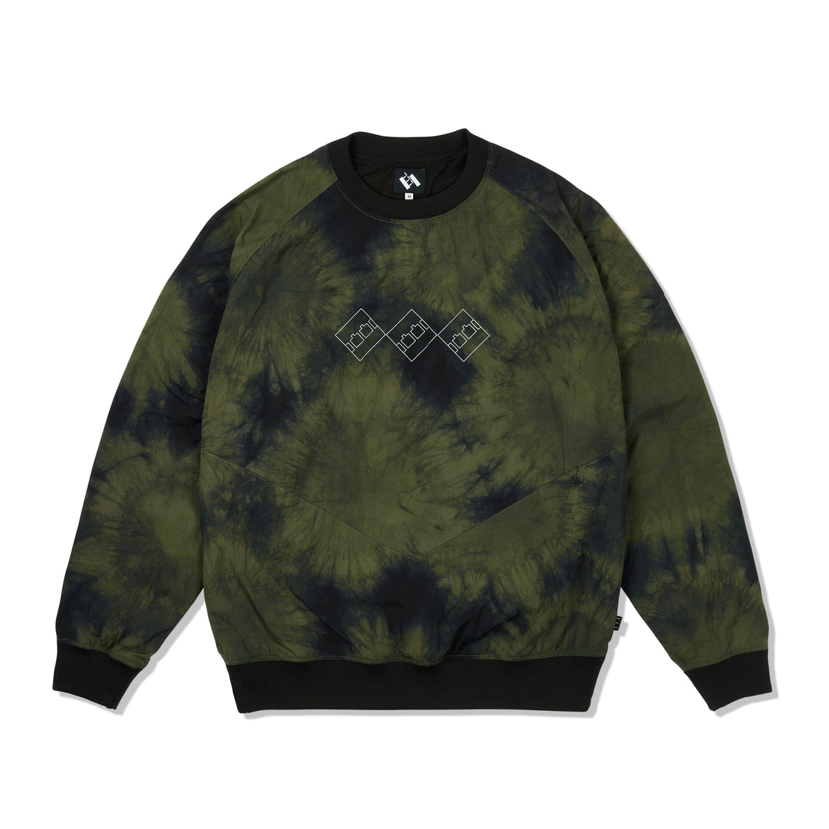 TTT Tech Sports Crew, Black / Olive Marble