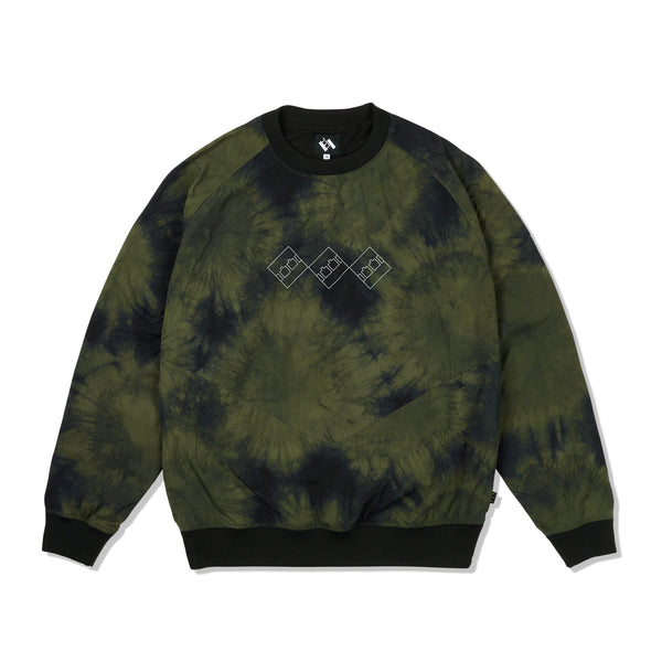 The Trilogy Tapes TTT Tech Sports Crew, Black / Olive Marble