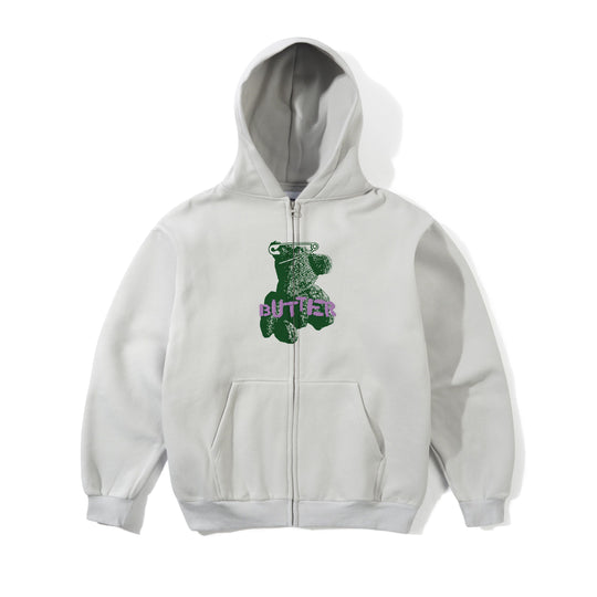 Teddy Bear Zip-Thru Hood, Cement