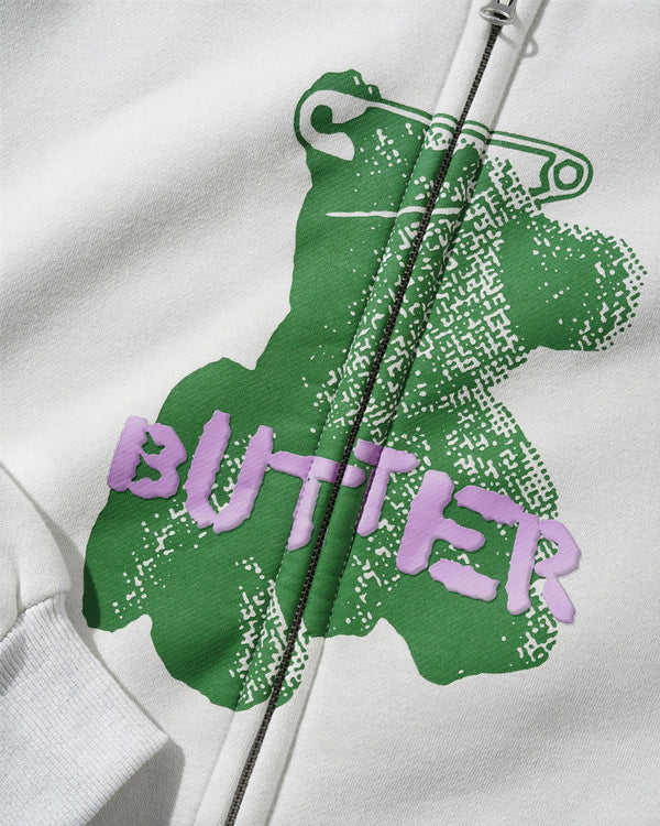 Butter Goods Teddy Bear Zip-Thru Hood, Cement
