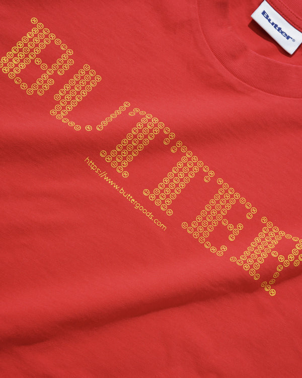 Butter Goods Terminal Tee, Red