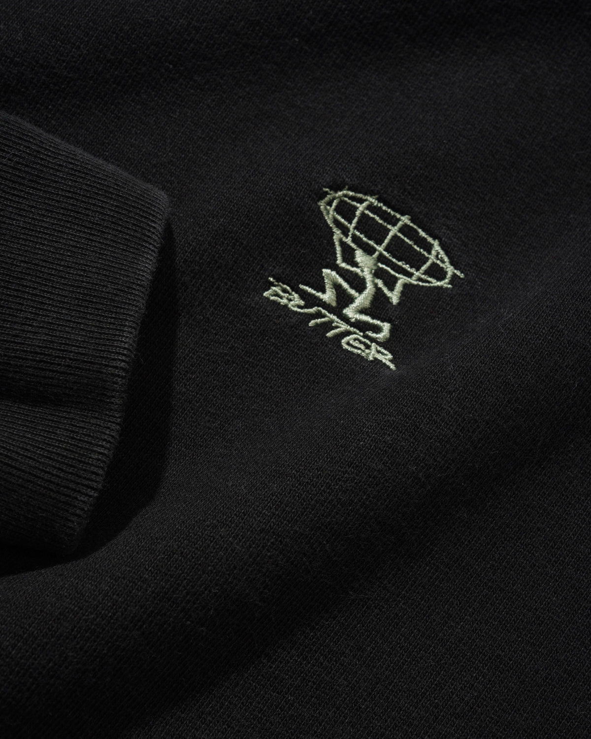 Terrain Basic Crewneck, Washed Black