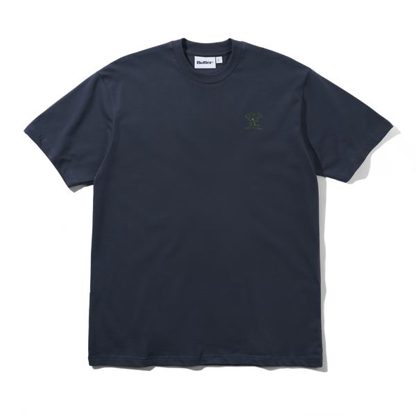 Butter Goods Terrain Basic Tee, Washed Dull Navy
