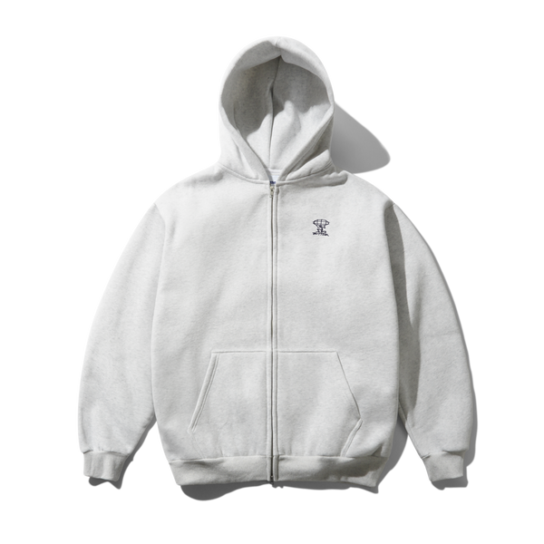 Butter Goods Terrain Basic Zip-Thru Hood, Ash