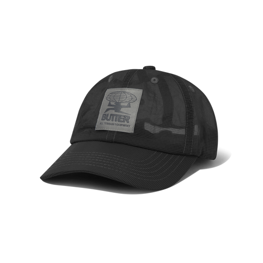 Terrain Fine Mesh 6 Panel Cap, Black