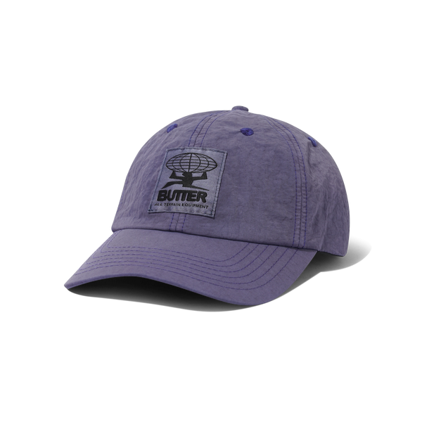 Butter Goods Terrain Overdyed 6 Panel Cap, Grape