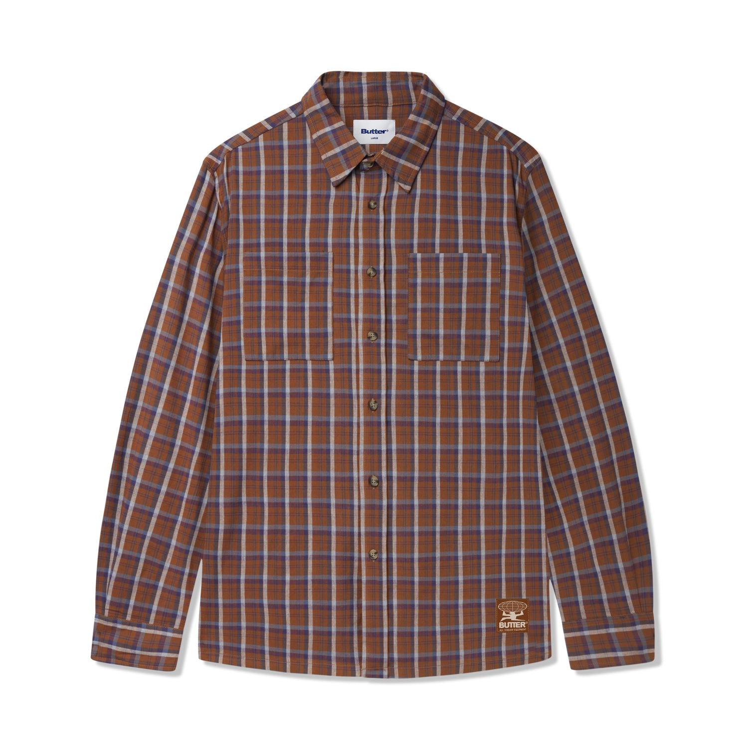 Terrain Plaid Shirt, Walnut