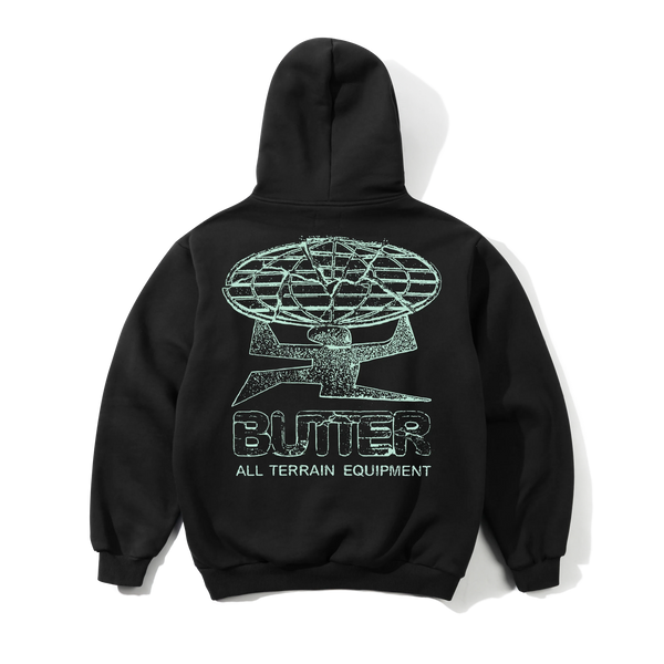 Butter Goods Terrain Pullover Hood, Black