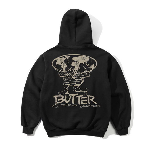 Butter Goods Terrain Pullover Hood, Black